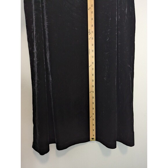 Units Velvet Maxi Skirt Plus Size 1X Black Goth - Picture 7 of 7